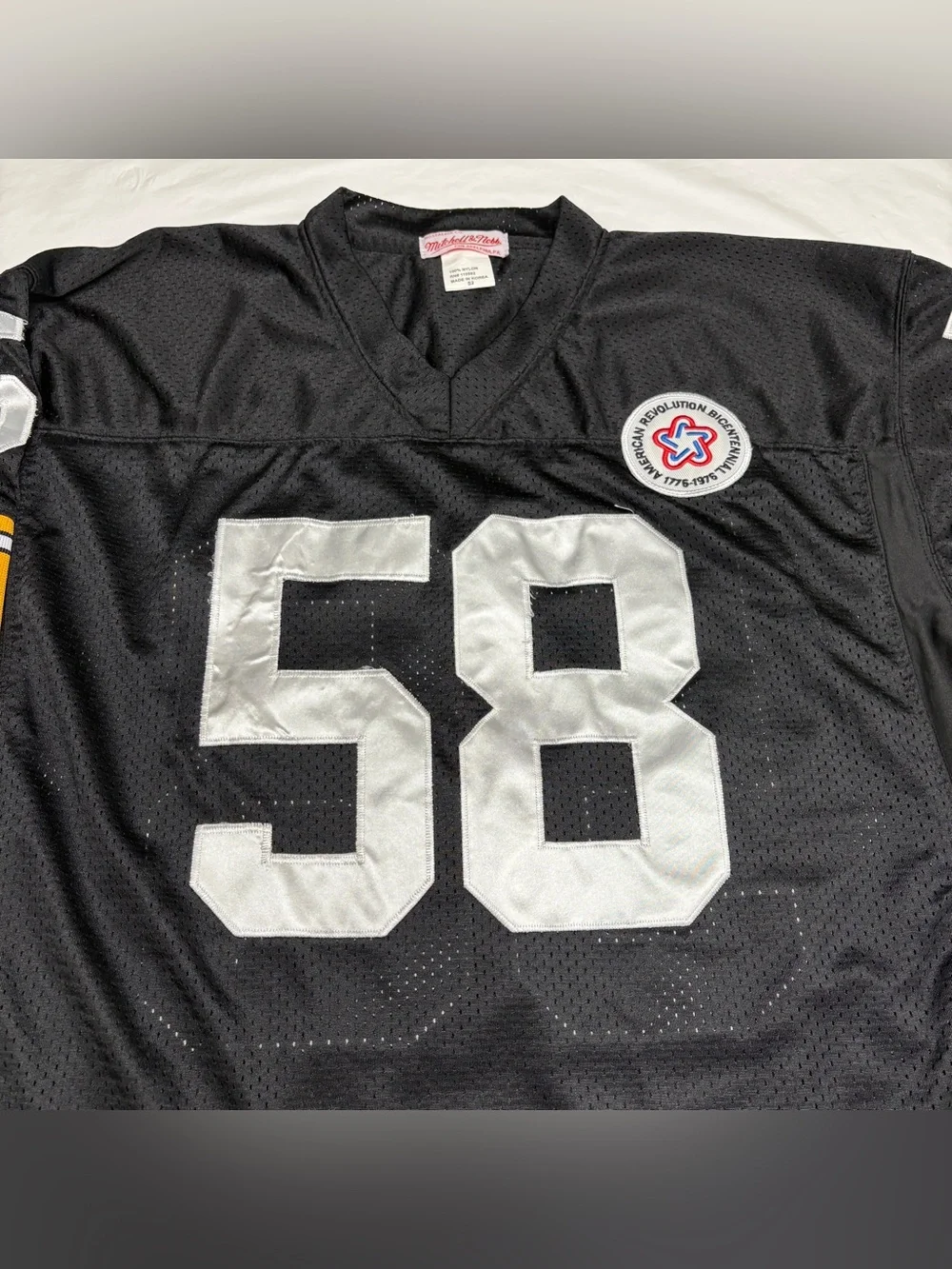Mitchell Ness 1975 Pittsburgh Steelers Jack Lambert Throwback Jersey Mens 52 XXL - Picture 3 of 12